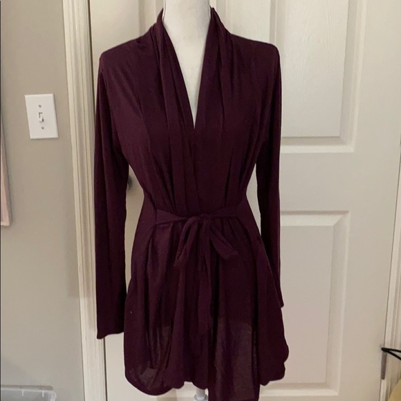 Rouge! Sweaters - Dark Purple thin wrap cardigan